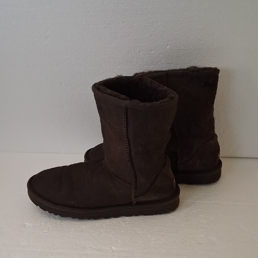 UGG Dark Brown Suede Boots Size 7